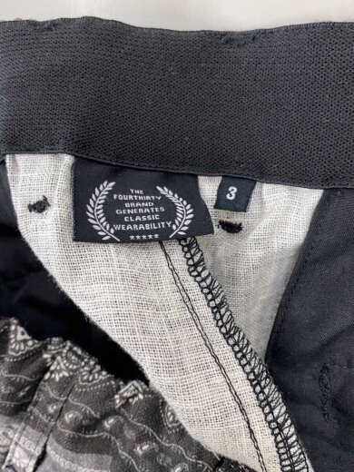 商品画像：BT-L PZ CHINO/ボトム/3/リネン/BLK/ペーズリー/23-088 4