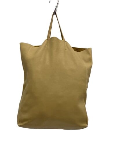 商品画像：ホリゾンタル/トートバッグ/レザー/BEG 1