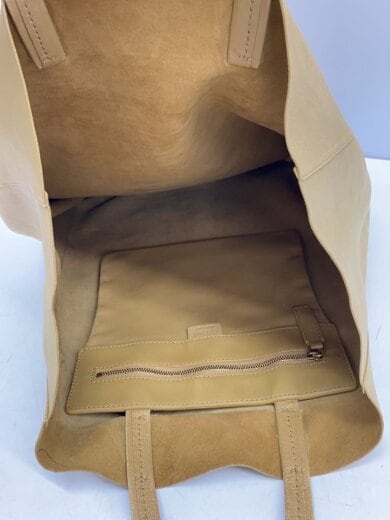 商品画像：ホリゾンタル/トートバッグ/レザー/BEG 6