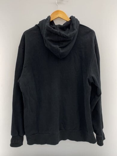 商品画像：レザーパッチスウェットプルオーバーフーディー/XL/コットン/BLK/USO-25127 2