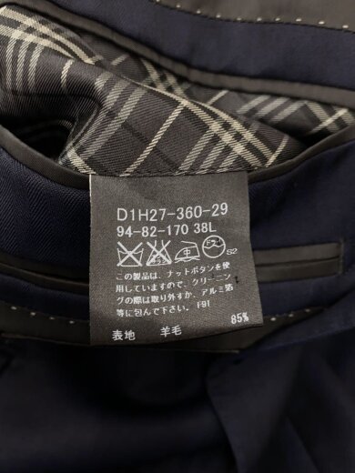 商品画像：3ピースセット/スーツ/ウール/NVY/D1H27-360-29 4