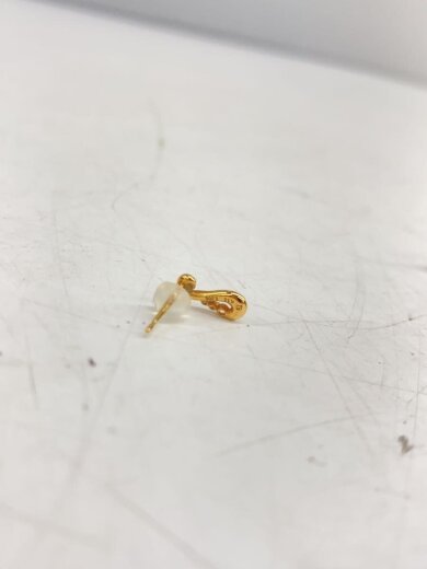 商品画像：K10YG トパーズ・ダイヤモンド ピアス/GLD/レディース 3