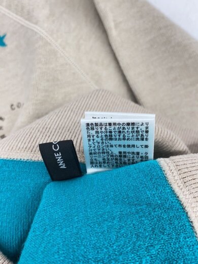 画像：Anne Coquineコアスパンヤーンニットジップアップブルゾン/LL/レーヨン/BEG/ACP2511004