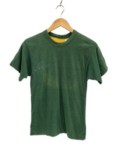 商品画像：70s/USA製/バータグ/リバーシブル/Tシャツ/S/ポリエステル/GRN 1