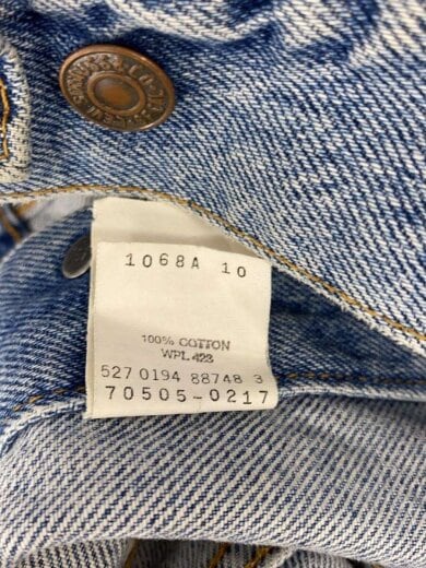 商品画像：90s/USA製/ボタン裏527/Gジャン/36/コットン/BLU/70505-0217 5