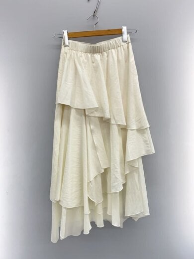 商品画像：イレヘムティアードスカート/0/ポリエステル/WHT/FWFS245036 2