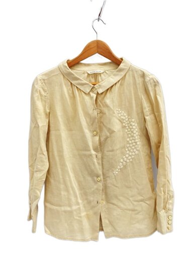 商品画像：長袖シャツ/FREE/リネン/BEG/na-02053 1