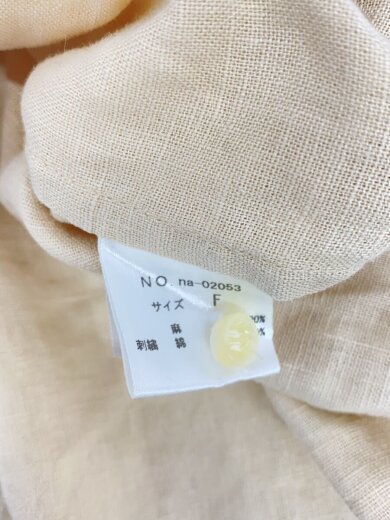 商品画像：長袖シャツ/FREE/リネン/BEG/na-02053 4