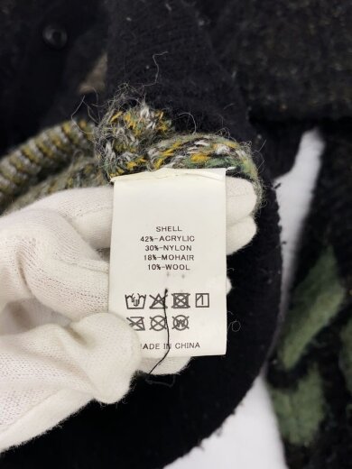 商品画像：カーディガン(厚手)/M/アクリル/BLK/CLG－KN025-008 5