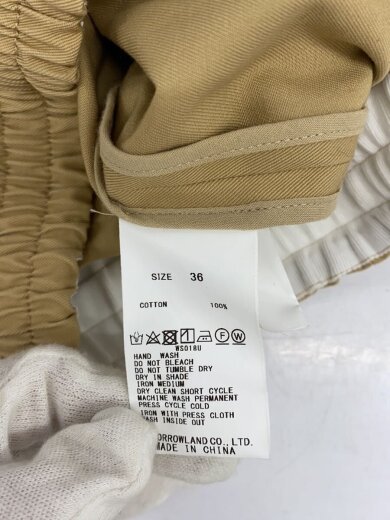 商品画像：ジップアップブルゾン/36/コットン/BEG/無地 4