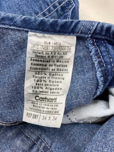 商品画像：オーバーオール/34/コットン/BLU/R07 DST 6