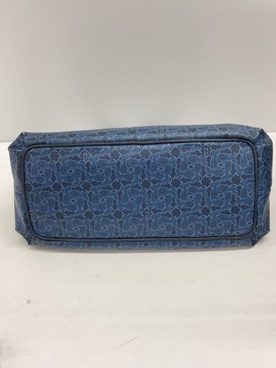 商品画像：サルキーライン/内側汚れ有/トートバッグ/PVC/NVY/総柄 4