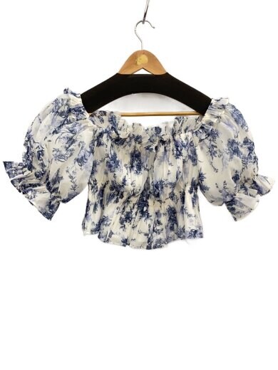 商品画像：25SS/ギャザーオフショルブラウス半袖ブラウス/one/ポリエステル/BLU/花柄/SWFB2511 1