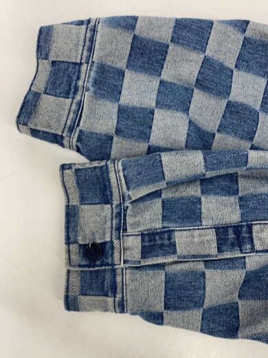 商品画像：デニムシャツ/長袖シャツ/コットン/BLU 6