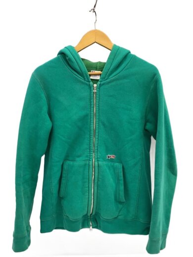 商品画像：ジップパーカー/M/コットン/GRN 1