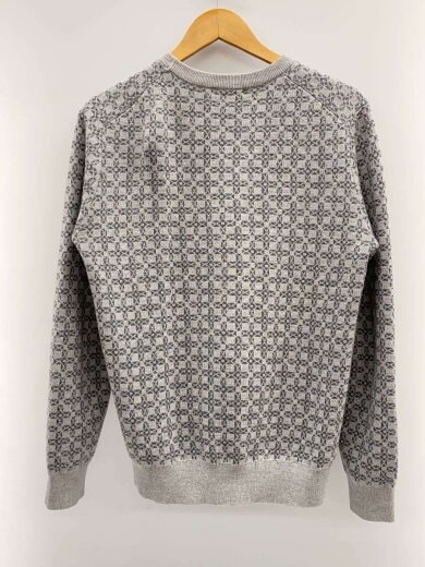 商品画像：ニット・セーター(薄手)/L/ウール/GRY/総柄/G1N11-855-04// 2