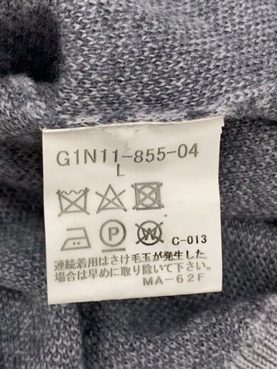 商品画像：ニット・セーター(薄手)/L/ウール/GRY/総柄/G1N11-855-04// 4