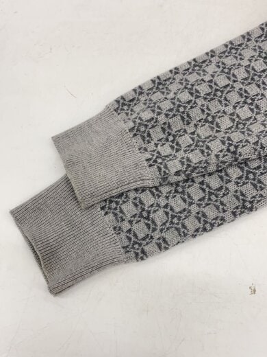 商品画像：ニット・セーター(薄手)/L/ウール/GRY/総柄/G1N11-855-04// 6