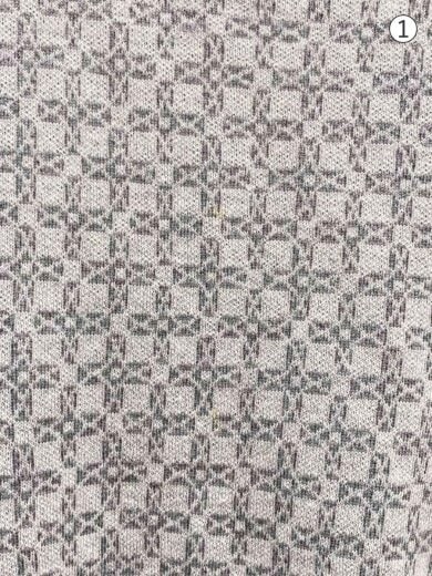 商品画像：ニット・セーター(薄手)/L/ウール/GRY/総柄/G1N11-855-04// 7