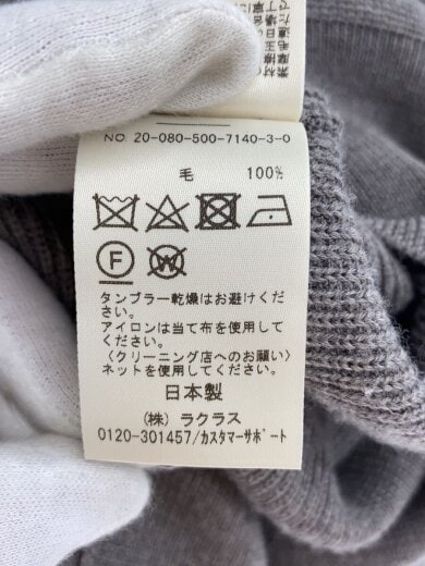 商品画像：ニット・セーター(薄手)/--/ウール/GRY/20-080-500-7140-3-0 3