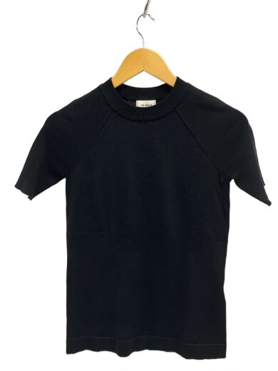 商品画像：タグ付き/RIB KNIT SHORT SLEEVE/ニット・セーター(薄手)/38/コットン/BLK 1
