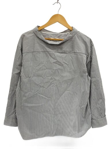 商品画像：スモックシャツ/長袖ブラウス/1/コットン/ストライプ/OR-B0097 1