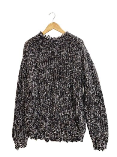 商品画像：ニット・セーター(厚手)/2/アクリル/BLK/306-242022 1