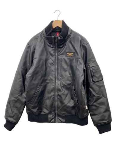 商品画像：レザージャケット・ブルゾン/XL/フェイクレザー/BLK/TA1658-101// 1