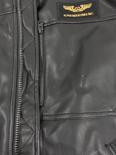 商品画像：レザージャケット・ブルゾン/XL/フェイクレザー/BLK/TA1658-101// 7