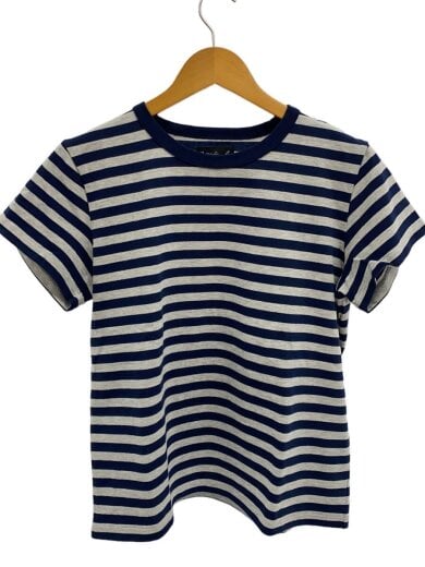 商品画像：Tシャツ/3/コットン/NVY/ボーダー/2653J008 1