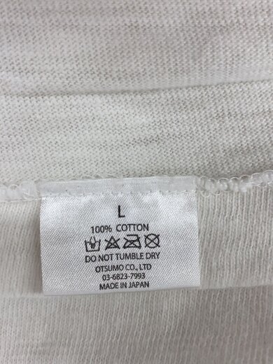 商品画像：Tシャツ/L/コットン/WHT 5