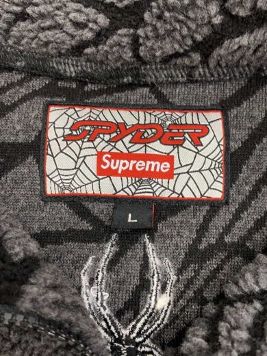 商品画像：フリースジャケット/L/ポリエステル/GRY/総柄/229632NA 4