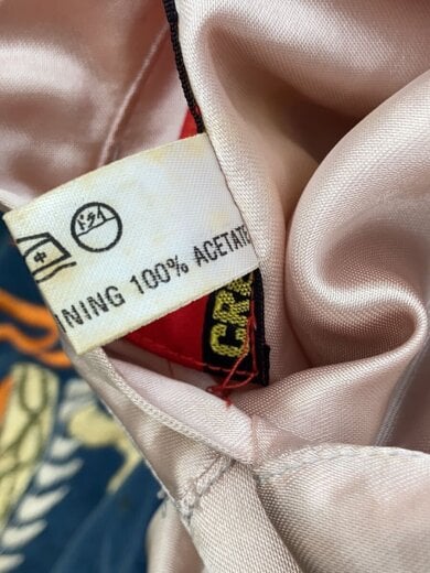 商品画像：BLACK CAT U.S.A TOUR/スカジャン/--/ベロア/BLU 5