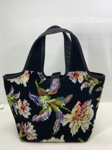 商品画像：トートバッグ/--/BLK/花柄 3