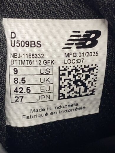 商品画像：U509/ブラック/27cm/BLK 5