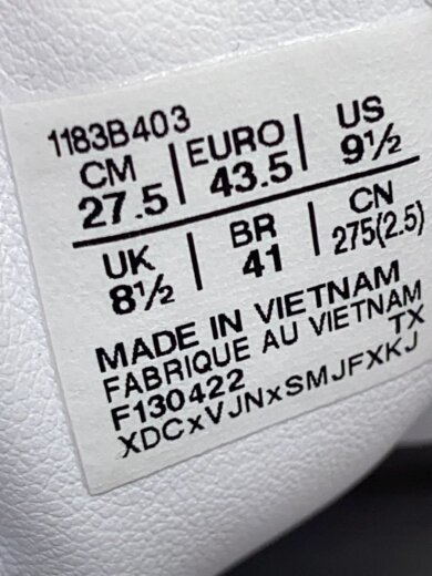 商品画像：GSM SD/ローカットスニーカー/27.5cm/WHT/レザー/1183B403 5