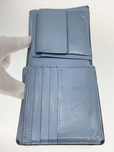 商品画像：2つ折り財布/レザー/BLU/メンズ 4
