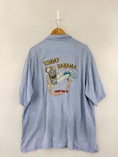 商品画像：半袖シャツ/XL/シルク/BLU// 2