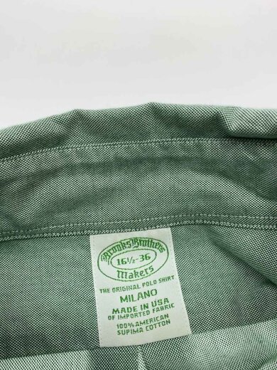 商品画像：USA製/MILANO/長袖シャツ/16.5/コットン/GRN// 3