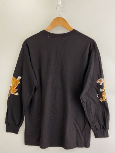 商品画像：長袖Tシャツ/M/コットン/BLK/プリント 2