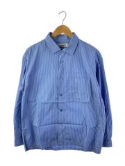 19ss/STRIPE BOX SHIRT/長袖シャツ/2/コットン/BLU/ストライプ/191-60312