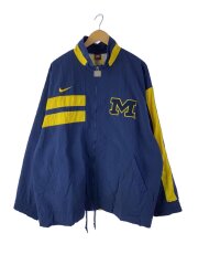 ナ90S/ミシガン大学/ナイロンジャケット/XL/ナイロン/NVY