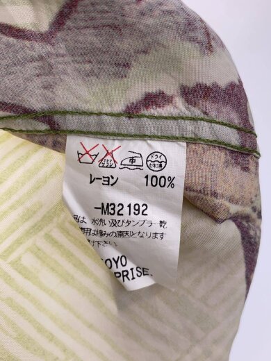 商品画像：アロハシャツ/S/レーヨン/GRN/総柄/M32192// 4