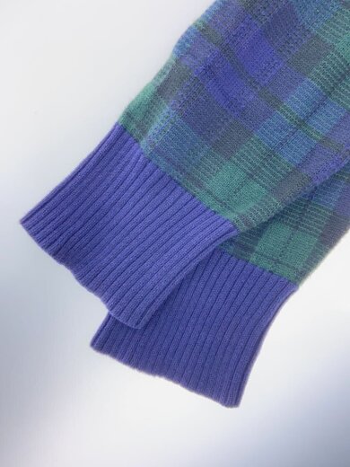 商品画像：90s/ニット・セーター(厚手)/XXL/コットン/GRN/チェック 4