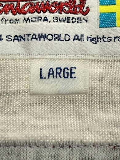 商品画像：Santaworld/スウェット/L/--/GRY/プリント 4