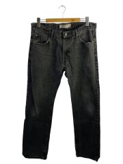 505/ボタン裏3455/レソト製/後染めブラック/ボトム/36/デニム/BLK/無地