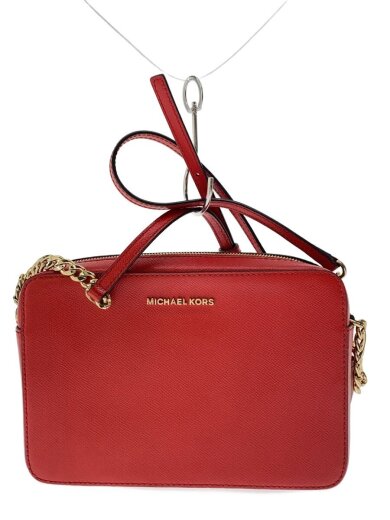 商品画像：ショルダーバッグ/レザー/RED/無地/PS-1807 1