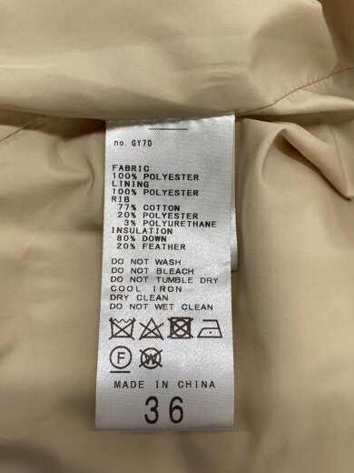 商品画像：ダウンジャケット/36/ポリエステル/BEG/無地/23-010-912-8190-4-0 4