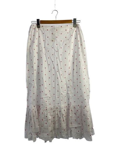 商品画像：LULU vintage/ロングスカート/36/コットン/WHT/ドット/22-060-800-3050-3-0 1
