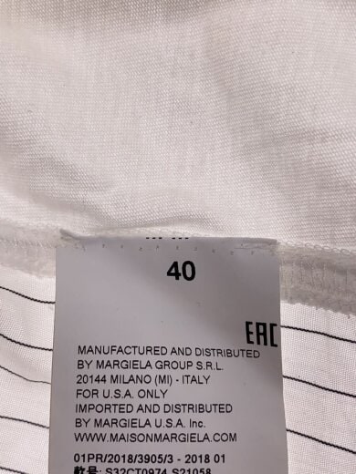 商品画像：ドッキング/半袖シャツ/40/コットン/WHT/S32CT0974 S21058 4